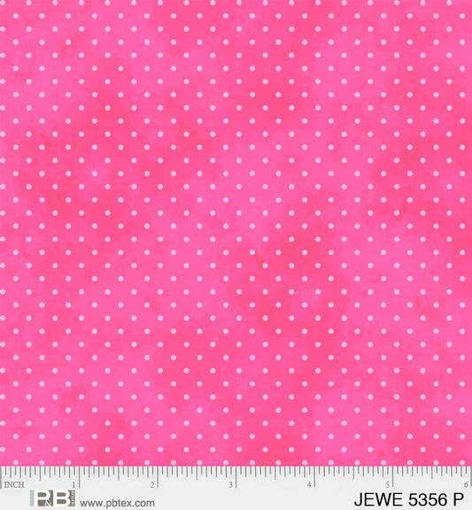 Pink with White Dots - Jewel Collection P&B Textiles