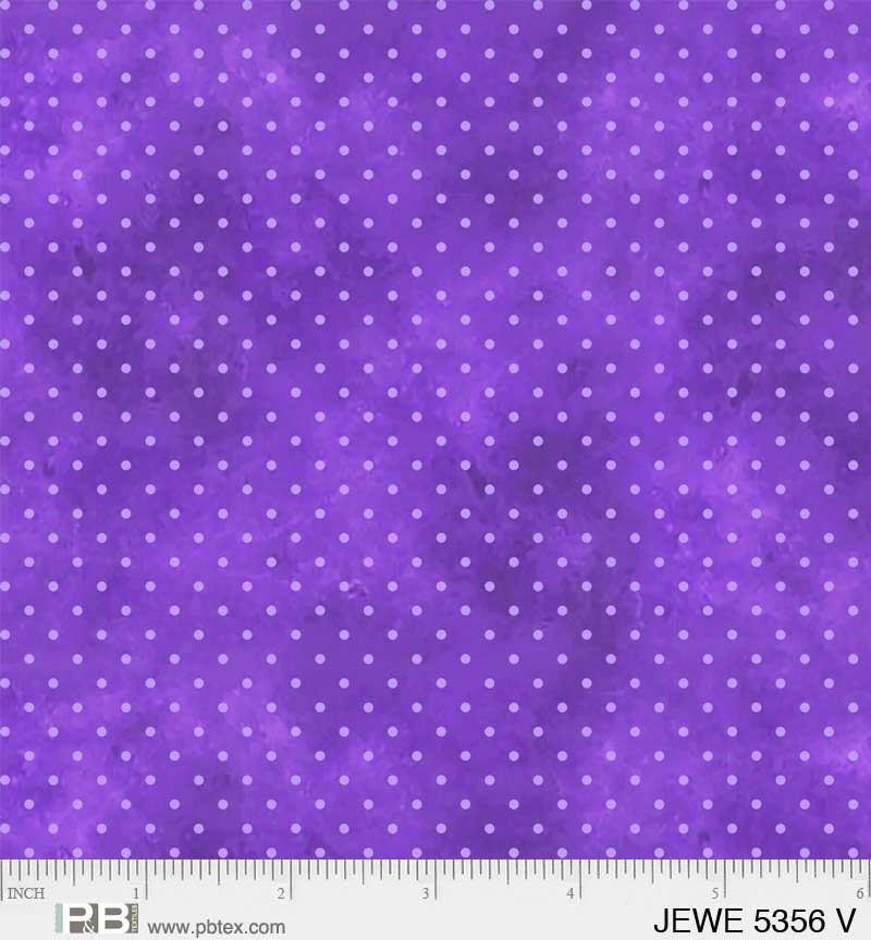 Purple with light Purple Dots - Jewel Collection P&B Textiles