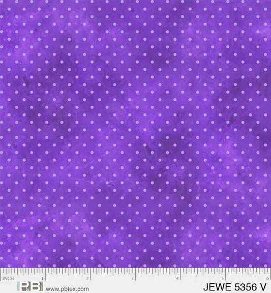 Purple with light Purple Dots - Jewel Collection P&B Textiles