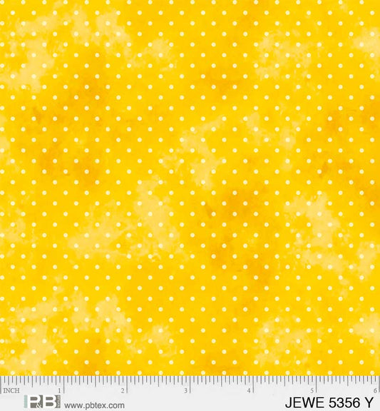 Yellow with light Yellow Dots - Jewel Collection P&B Textiles