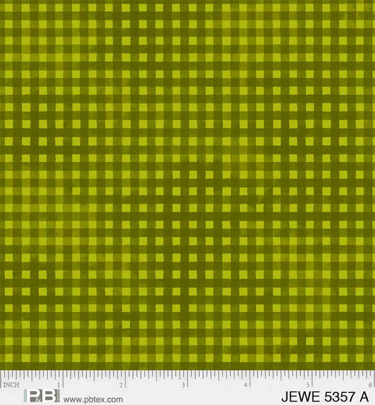 Light Green Gingham - Jewel Collection P&B Textiles