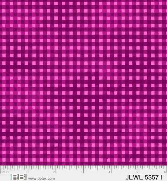 Hot Pink Gingham - Jewel Collection P&B Textiles