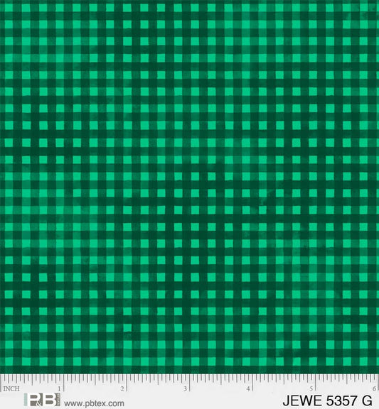 Green Gingham - Jewel Collection P&B Textiles