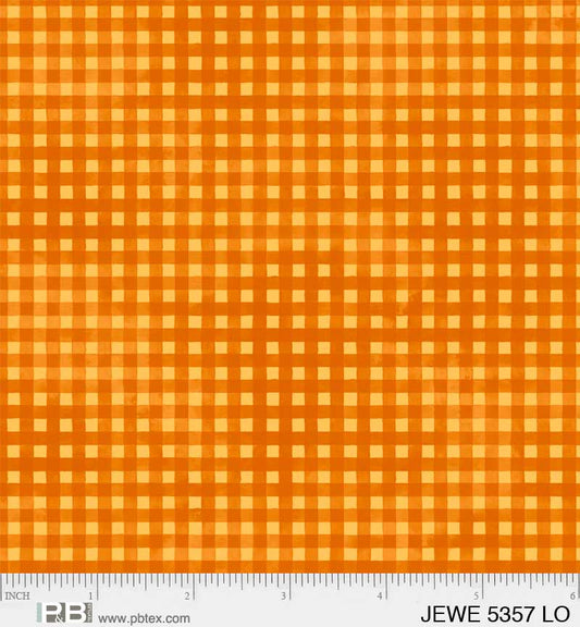 Light Orange Gingham - Jewel Collection P&B Textiles
