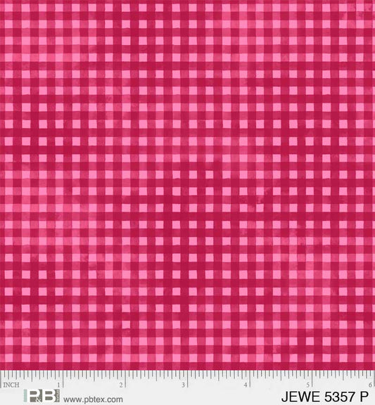 Pink Gingham - Jewel Collection P&B Textiles
