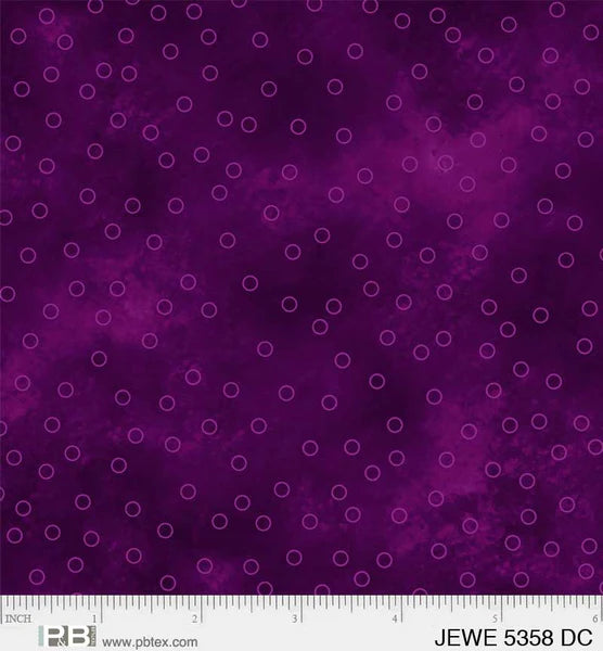 Purple Tossed Dots - Jewel Collection P&B Textiles