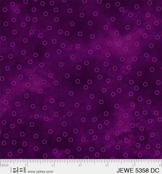 Purple Tossed Dots - Jewel Collection P&B Textiles
