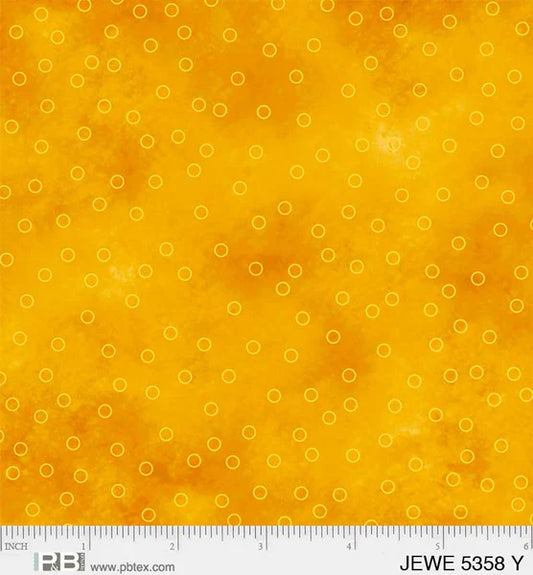 Yellow Tossed Dots - Jewel Collection P&B Textiles