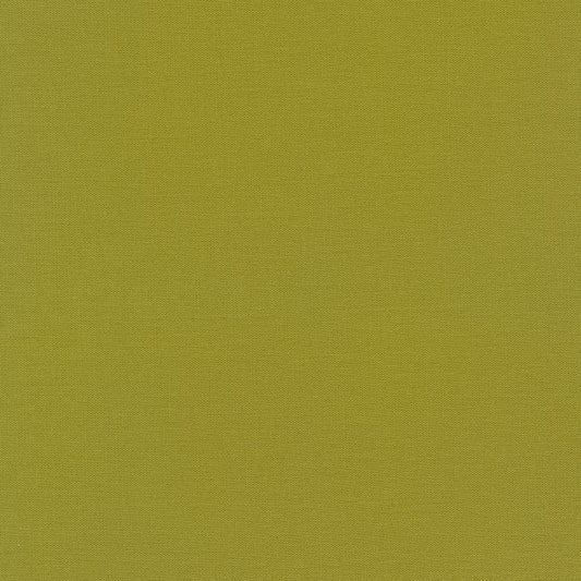 Olive Kona Solid Cotton by Robert Kaufman - Sold By 1/4yd