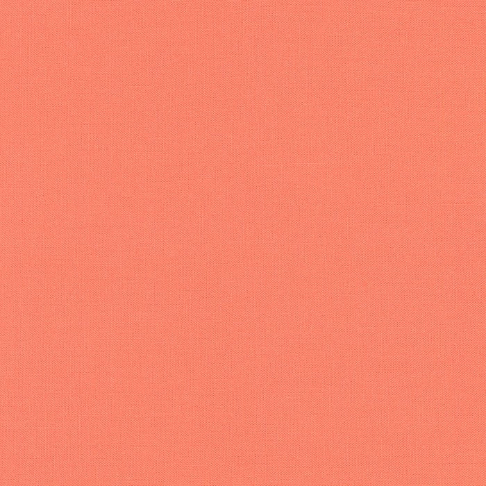 Salmon Kona Solid Cotton by Robert Kaufman - Sold By 1/4yd