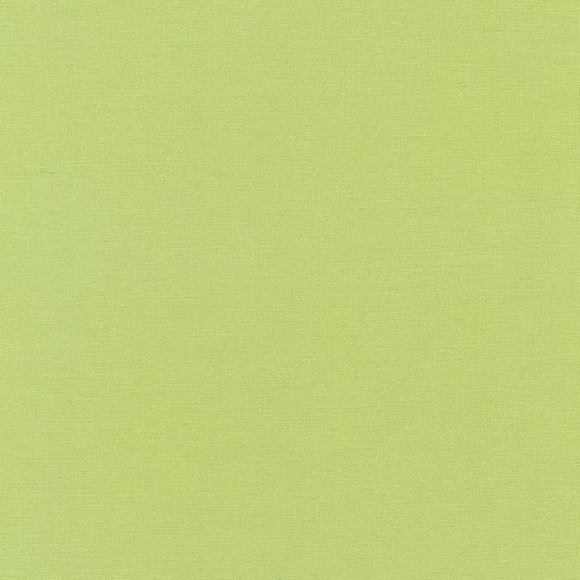 Green Tea Kona Solid Cotton by Robert Kaufman - Sold By 1/4yd