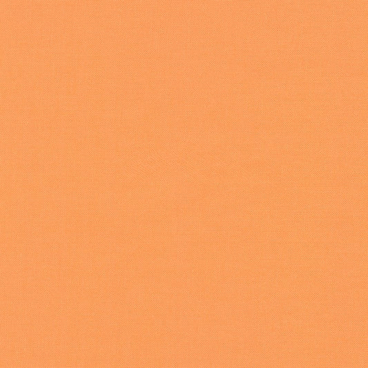 Cantaloupe Kona Solid Cotton by Robert Kaufman - Sold By 1/4yd