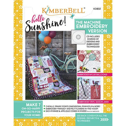 Hello Sunshine!, Machine Embroidery