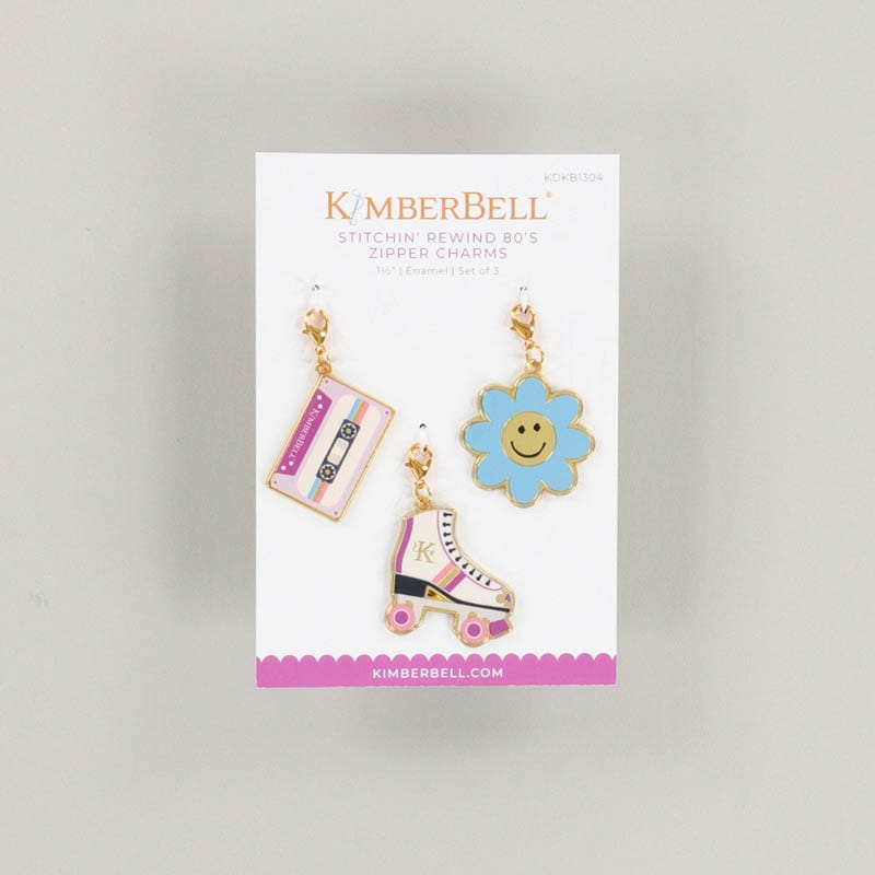 Kimberbell 80's Zipper Charms, Set of 3
