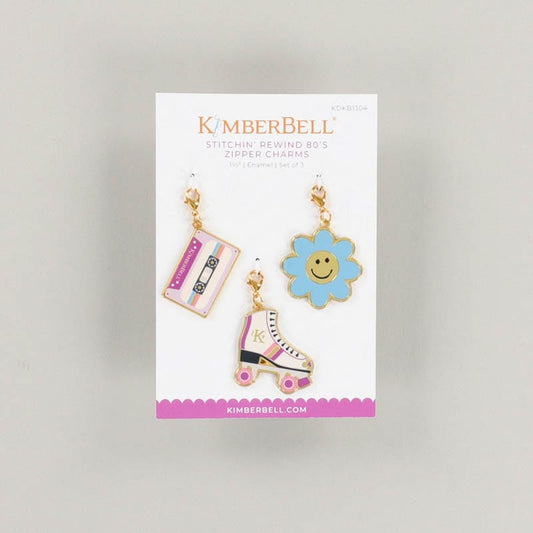 Kimberbell 80's Zipper Charms, Set of 3