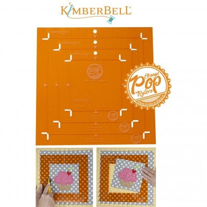 Kimberbell Orange Pop Ruler, Square Set