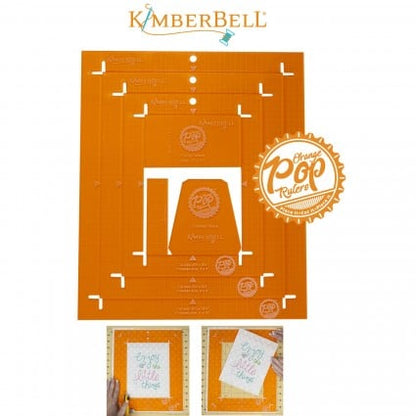 Kimberbell Orange Pop Rulers, Rectangle Set