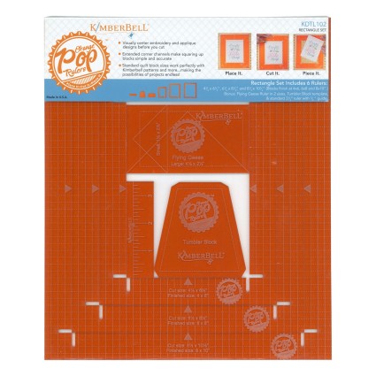 Kimberbell Orange Pop Rulers, Rectangle Set