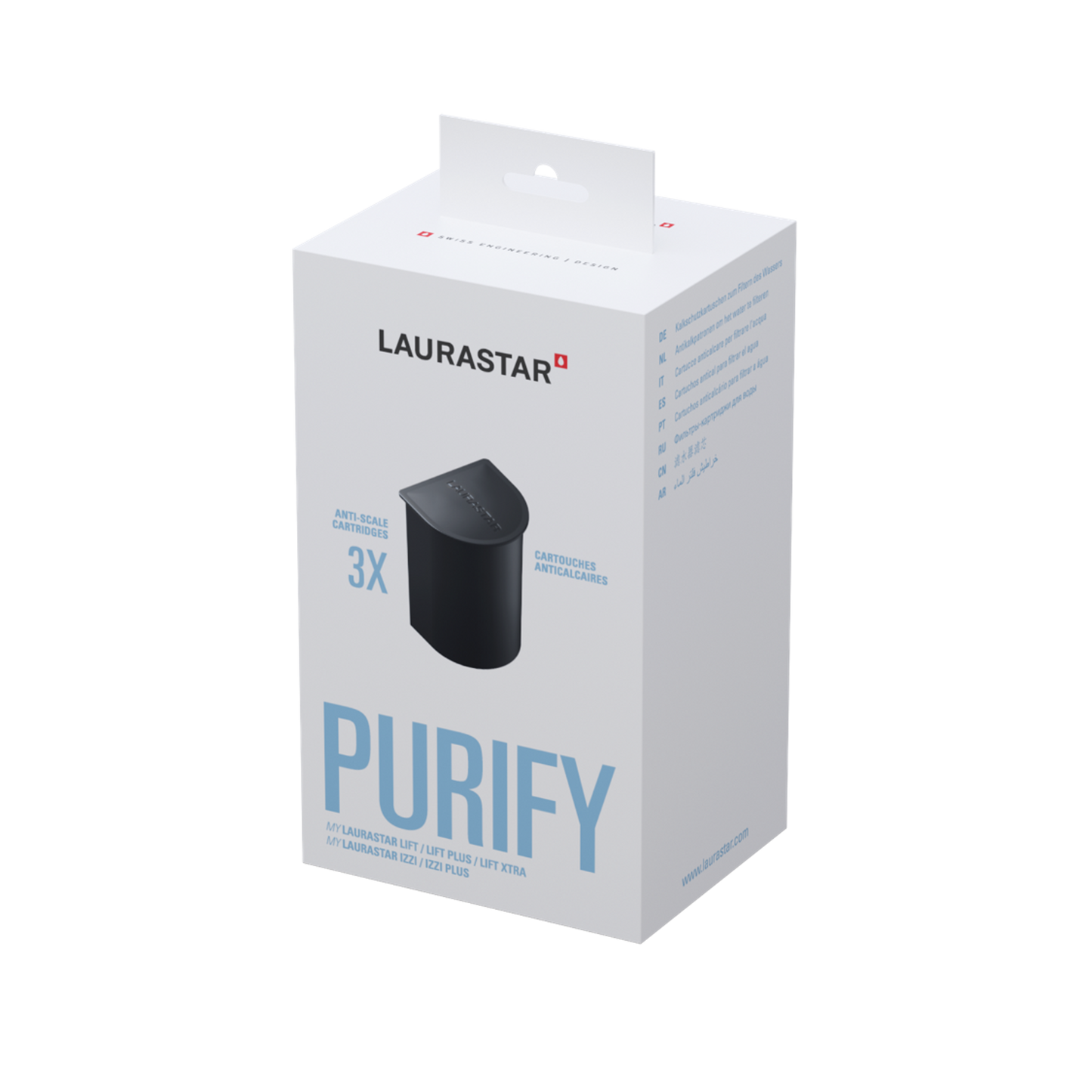LAURASTAR Anti-Scale Cartridges for LIFT/IZZI Plus Models - Pack of 3