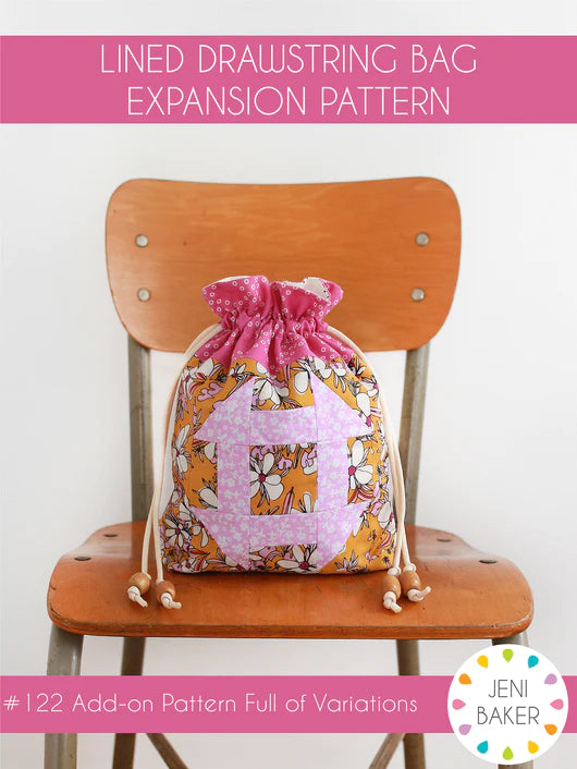 Lined Drawstring Bag Expansion Pattern - Jeni Baker