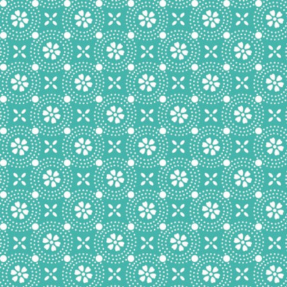 Dotted Circles Teal - Kimberbell Basics / Maywood Studio