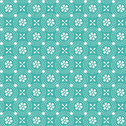 Dotted Circles Teal - Kimberbell Basics / Maywood Studio