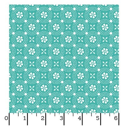 Dotted Circles Teal - Kimberbell Basics / Maywood Studio
