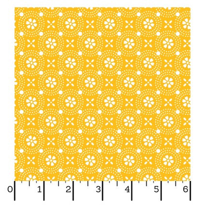 Dotted Circles Yellow - Kimberbell Basics / Maywood Studio