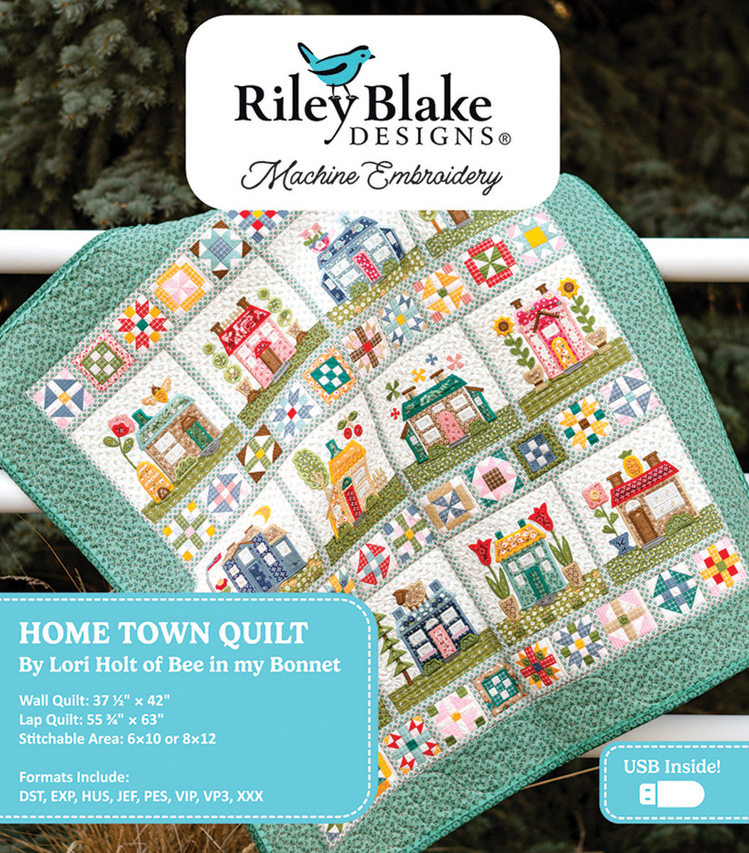 Machine Embroidery Home Town Quilt Projects - Riley Blake Designs