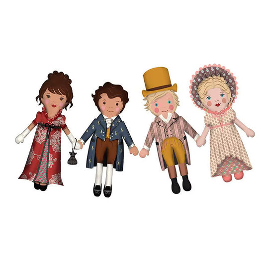 Jane Austen Ladies and Gents Dolls Machine Embroidery CD -Riley Blake Designs