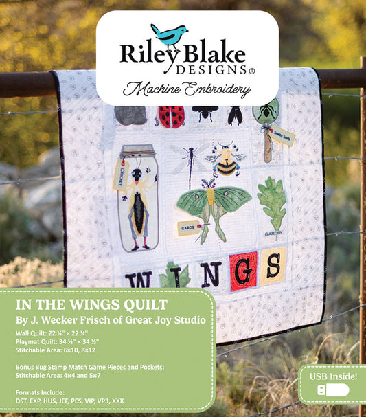 Machine Embroidery In the Wings Quilt Projects - Riley Blake Designs