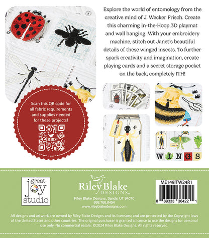 Machine Embroidery In the Wings Quilt Projects - Riley Blake Designs