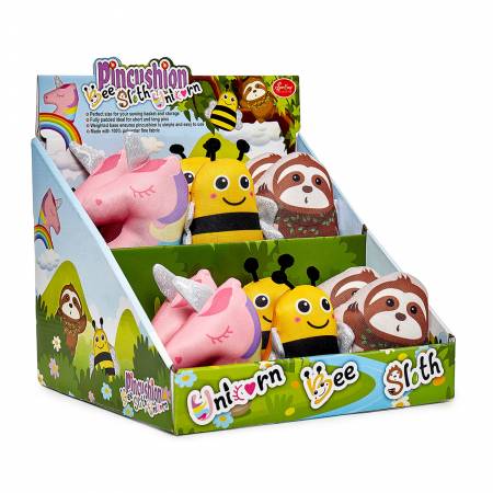Animal Pin Cushion Bee, Unicorn, or Sloth