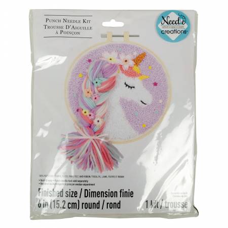 6in Punch Needle Unicorn - Needle Creations
