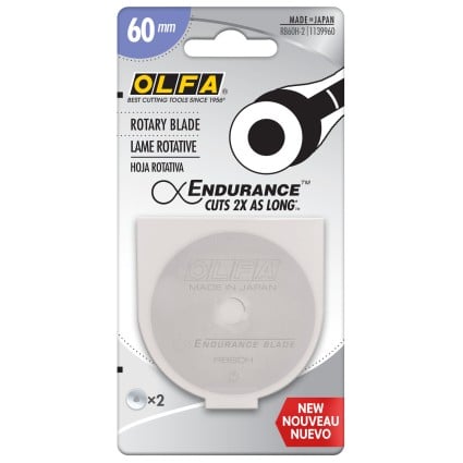 Olfa Endurance Rotary Blade 60mm, 2 ct