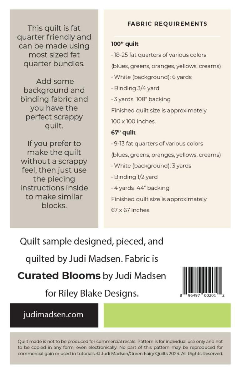 Judi Madsen Designs Blooms Quilt Pattern - Riley Blake Designs