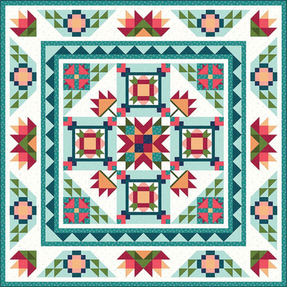 Bluebird Patterns Sunburst Garden Quilt Pattern - Riley Blake Designs