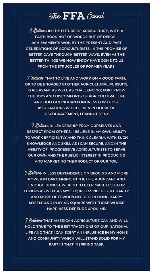 FFA Forever Blue 2 FFA Creed Panel - Riley Blake Designs