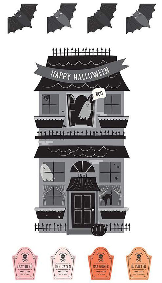 Hey Pumpkin Happy Halloween Panel - Riley Blake Designs
