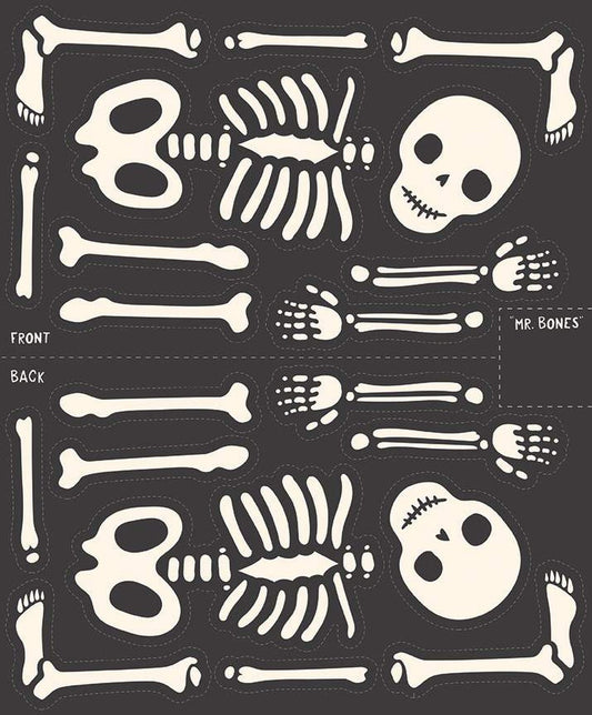 Hey Pumpkin Mr. Bones Jr. Panel - Riley Blake Designs