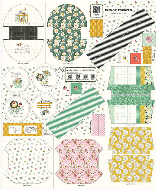 Pouch Panels Memories Pouch Panel - Riley Blake Designs