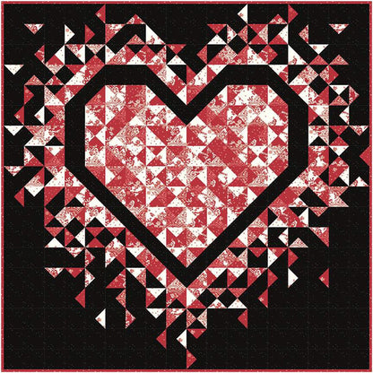 Slice of Pi Quilts Mini Exploding Heart Quilt Pattern - Riley Blake Designs