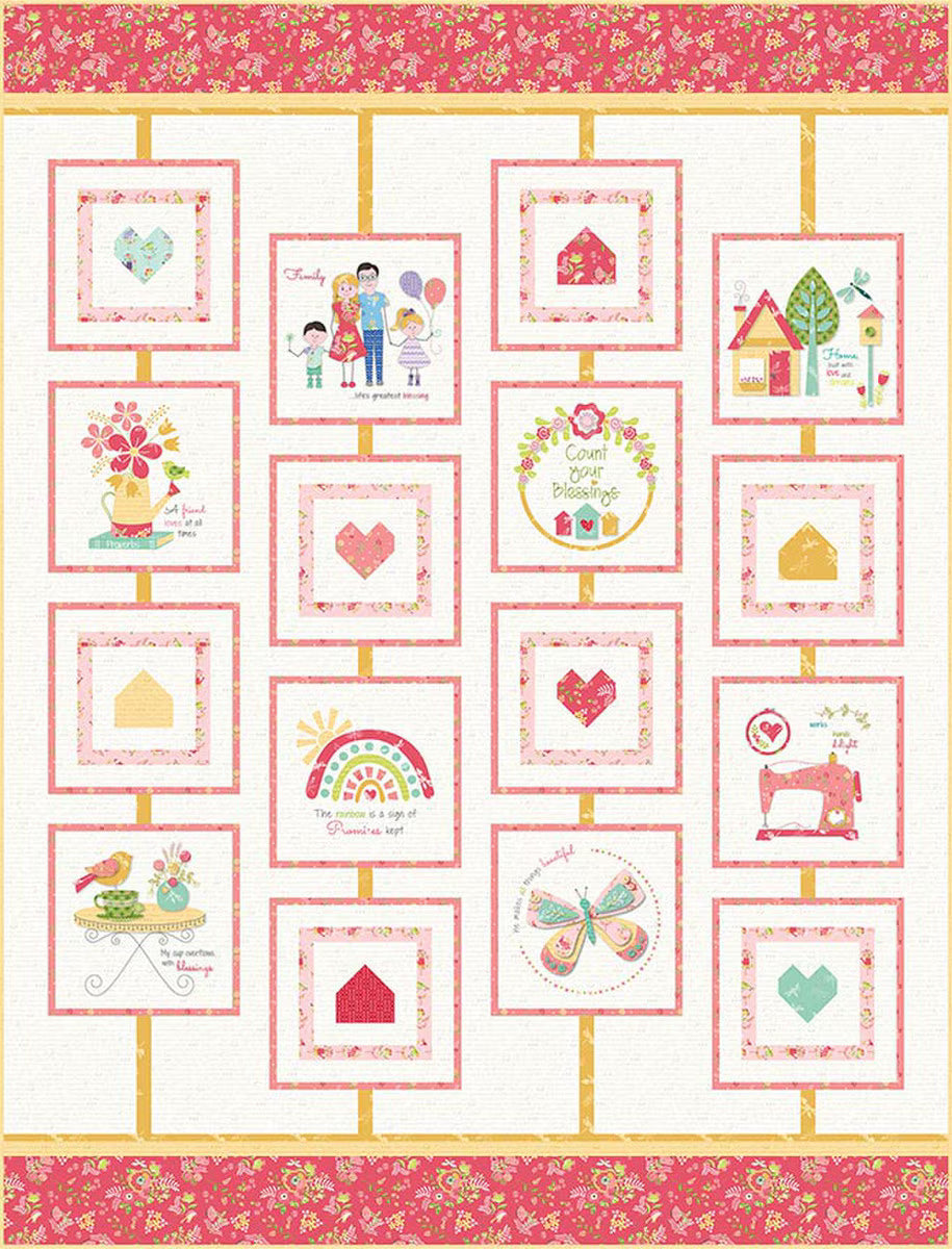 Cherry Blossoms Quilting Count Your Blessings Quilt Pattern - Riley Blake Designs