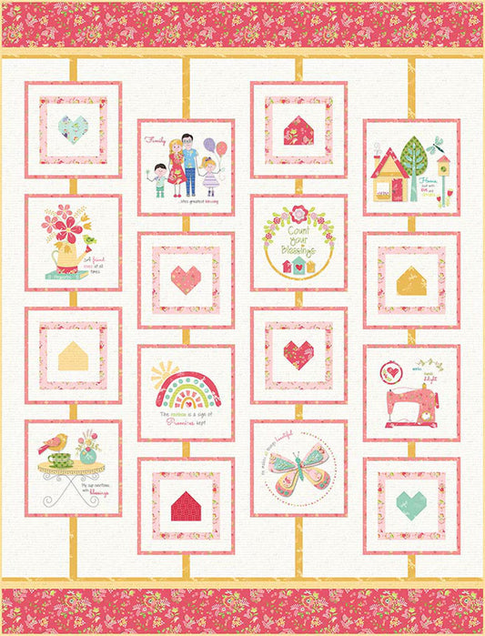 Cherry Blossoms Quilting Count Your Blessings Quilt Pattern - Riley Blake Designs