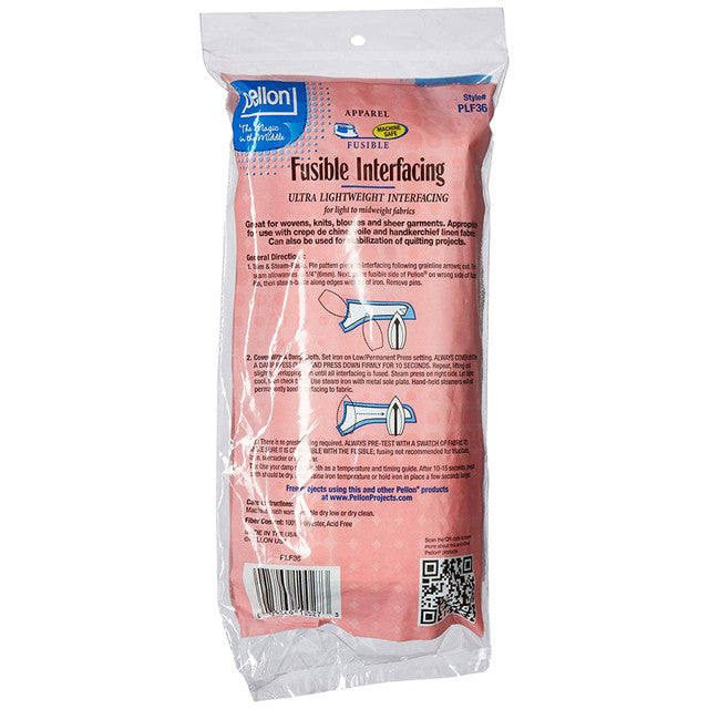Pellon Fusible Interfacing Ultra Lightweight, 15" x 3 yds - White