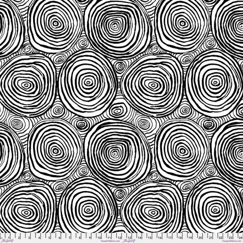 108" Onion Rings Black - Faffe Fassett Collective for Free Spirit