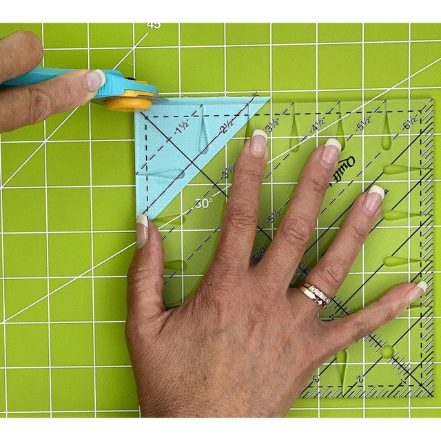 6-1/2" Triangle Square Up Plus Ruler - Quilt in a day