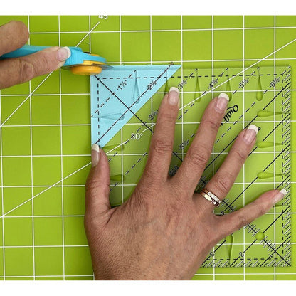 6-1/2" Triangle Square Up Plus Ruler - Quilt in a day