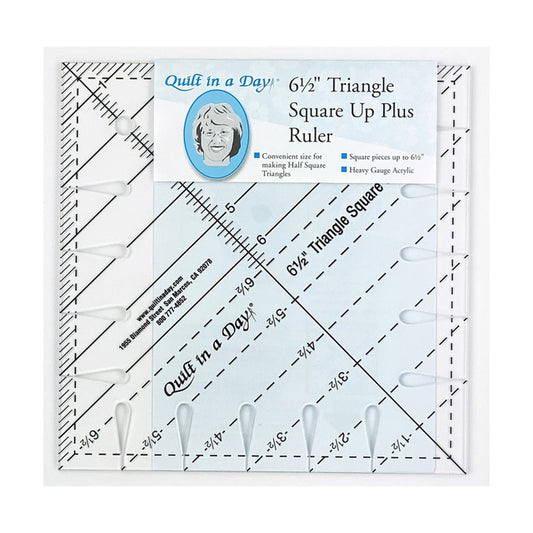 6-1/2" Triangle Square Up Plus Ruler - Quilt in a day