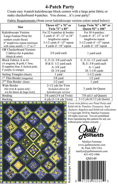 4-Patch Party - Quilt Moments